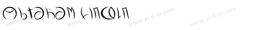Abraham Lincoln字体转换
